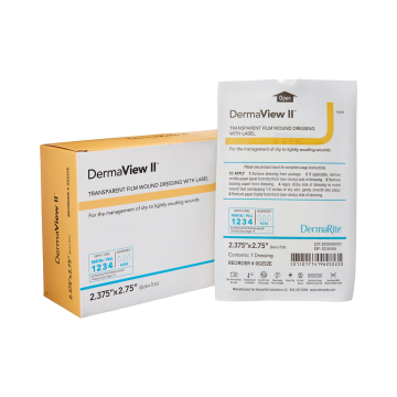 DermaView II™ Transparent Film Wound Dressing with Label