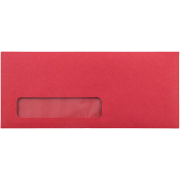 #10 Window Envelopes (4 1/8 x 9 1/2) - Red 24lb