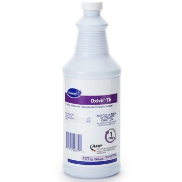 Diversey Oxivir TB One-Step Surface Disinfectant Cleaner, Peroxide Based, Cherry Almond Scent 32 oz