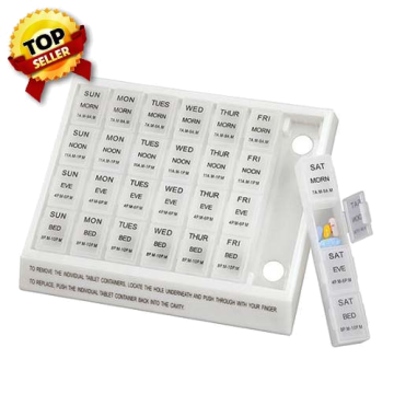 Mabis DMI Healthcare Large Weekly Medication Planner By Briggs Healthcare