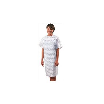 Cloth Exam Gown With Snowflake Print, Package