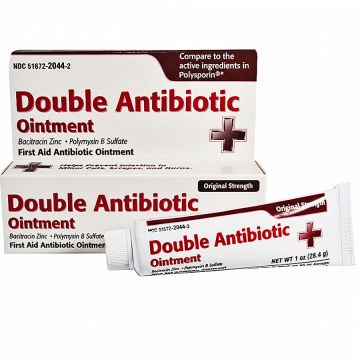Double Antibiotic First Aid Ointment Bacitracin Zinc & Polymyxin B Sulfate