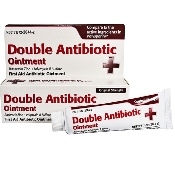 Double Antibiotic First Aid Ointment Bacitracin Zinc & Polymyxin B Sulfate