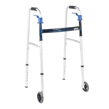 Drive Medical™ Aluminum Dual Release Folding Walker