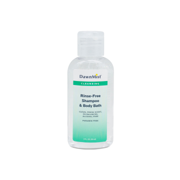 Shampoo & Body Wash, Rinse Free 2oz