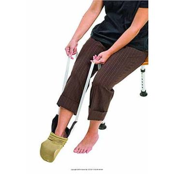 Mabis DMI Deluxe Sock Aid with 29" L Straps, White by Briggs Healthcare