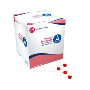 Dynarex Oral Swabstick with Dentrifice - Box of 250