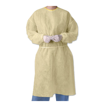 Isolation Gown with Ties, Universal Size - Case of 50