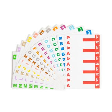 AlphaZ NCC Color-Coded Name Labels - Sheets - AN / 100