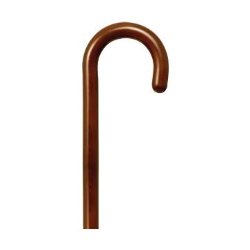 Wood Cane w/ Round Handle -1" Walnut