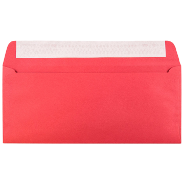 #10 Square Flap Envelopes (4 1/8 x 9 1/2) with Peel & Seal - Red 24lb