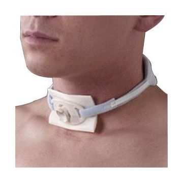 Foam Trach Ties by Posey - Single, 30 inch L x 1 inch W, White, Fits 16 inch to 24 inch Bariatric and Adult Neck