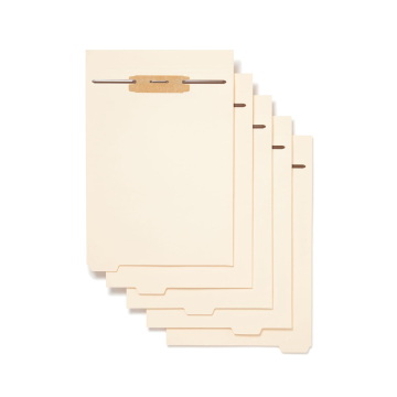 Folder Dividers with Fasteners, Bottom Tab