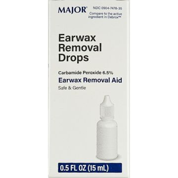 Earwax Removal Drops, 0.5 Fl oz by Major