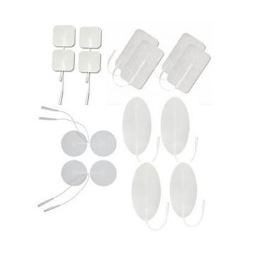 Current Solutions Reusable White Foam Electrode - Package of 4 - 2 inch x 2 inch, Square