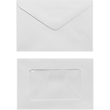 #56 Mini Window Envelopes (3 x 4 1/2) - White 28lb