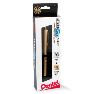 EnerGel Alloy Gel Pen - Gold Barrel