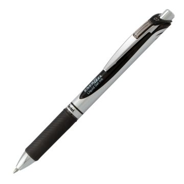 EnerGel RTX Retractable Liquid Gel Pen, Medium (0.7mm) - Black