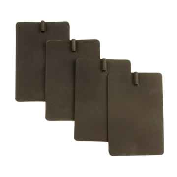 Rubber Carbon Pro-Series Electrodes, Package of 4 - Package of 4, 2.5 in x 3.5 in.