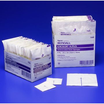 Excilon Impregnated Pads Polyhexamethylene Biguanide by Covidien - Box of 50, 4 X 4 Inch