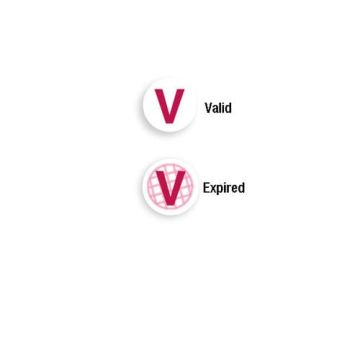 Expiring One Month TIMEspot FRONTpart - Red V - 1000pk