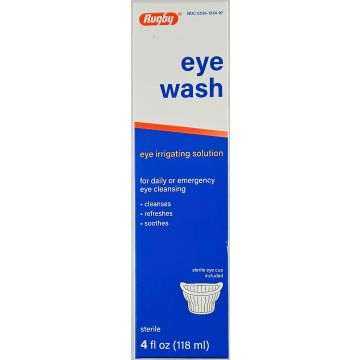 Eye Wash Irrigating Solution 4 fl oz each (1, 3 or 6 Pack) by Rugby - 6 Pack