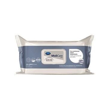 Personal Wipe MoliCare® Skin Soft Pack Aloe / Lanolin Scented 48 Count by Hartmann - Case of 576.