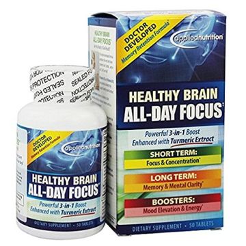 APPLIED NUTRITION Supplements & Health - Healthy Brain All Day Focus, 50 Tablets