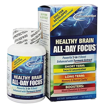 APPLIED NUTRITION Supplements & Health - Healthy Brain All Day Focus, 50 Tablets