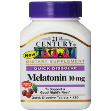 21ST CENTURY Sleep Treatment - Melatonin 10mg, 120 Quick Dissolve Tablets (Pack of 2)