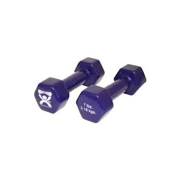 Cast Iron And Vinyl-Coated Dumbbell (7 Lb)