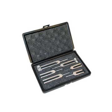 6 Piece Tuning Forks Set with Case by Fabrication Enterprises