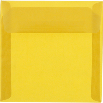 8 1/2 x 8 1/2 Square Envelopes - Gold Translucent 30lb