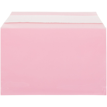 5 7/16 x 8 5/8 Cello Envelopes with Peel & Seal - Light Red 1.6mil