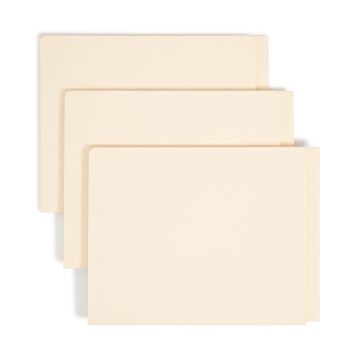 End Tab Fastener File Folder with Full Pocket, Straight-Cut Tab, 2 Fasteners, 1 Jacket