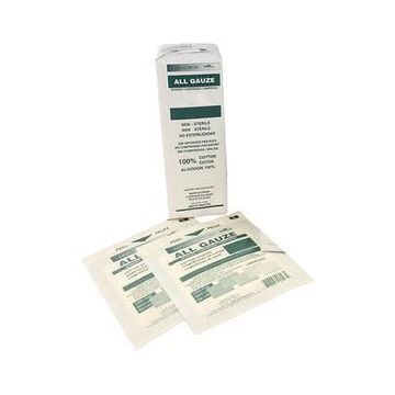 AMD Medicom General Purpose Medical Grade Gauze Sponge, 2" x 2" 8-Ply, Non-Sterile, White
