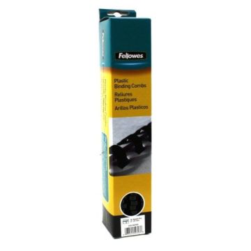 Fellowes Premium 1/2" Black Plastic Binding Combs 25pk - 52323