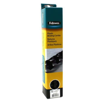 Fellowes Premium 1/2" Black Plastic Binding Combs 25pk - 52323