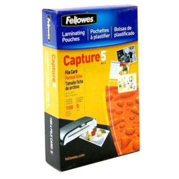 Fellowes Premium 5mil Index Card Laminating Pouches 100pk - 52017
