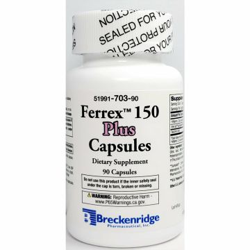 Ferrex 150 Plus, 90 Capsules by Breckenridge