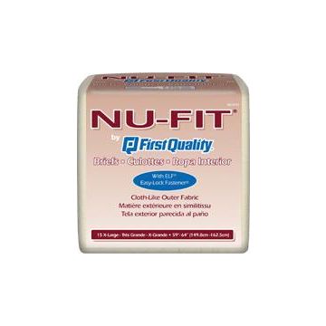 Nu-Fit® Adult Brief X-Large, 56" to 64" Waist - Case of 60