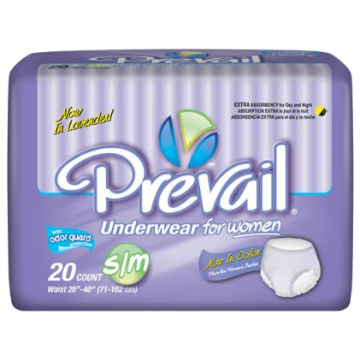Depend Women's Underwear Small/Medium, 28" to 40" Waist by Kimberly Clark - Package of 21