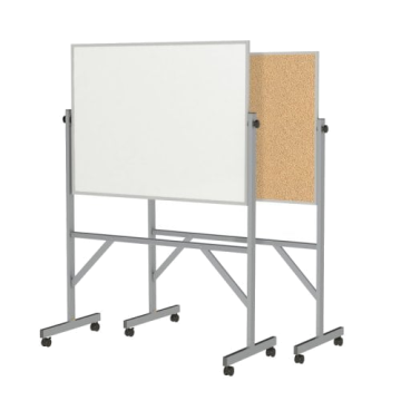 Ghent 3' x 4' Aluminum Reversible Markerboard-Corkboard