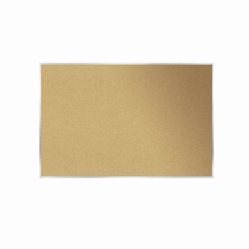 Ghent 4' x 10' Natural Cork Bulletin Board with Aluminum Frame