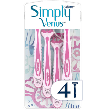 Gillette Simply Venus Disposable Razors 4 Pack