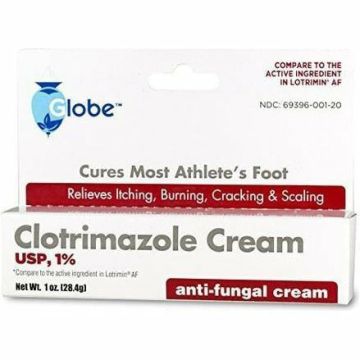 Clotrimazole Cream, 1 oz each by Globe (1, 3 or 6 Pack) - 3 Pack