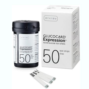 Glucocard Expression Blood Glucose Test Strips 50 Count