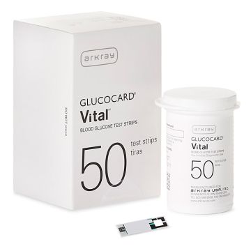 Glucocard Vital Blood Glucose Test Strips 50 Count