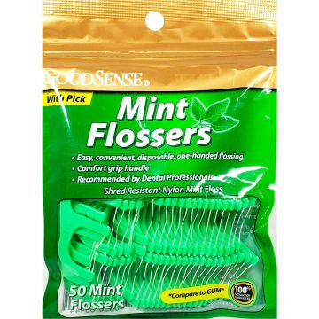 Mint Flossers 50 Count by GoodSense