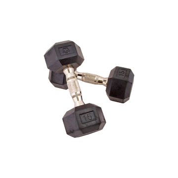 Dura-Bell Urethane Hexagon Dumbbells by Hampton Fitness - Pair
